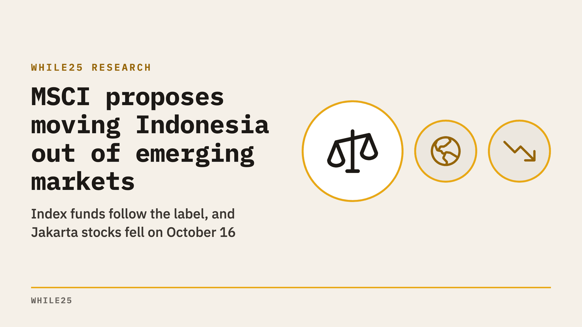 Index funds may have to sell Indonesia after MSCI's proposal
